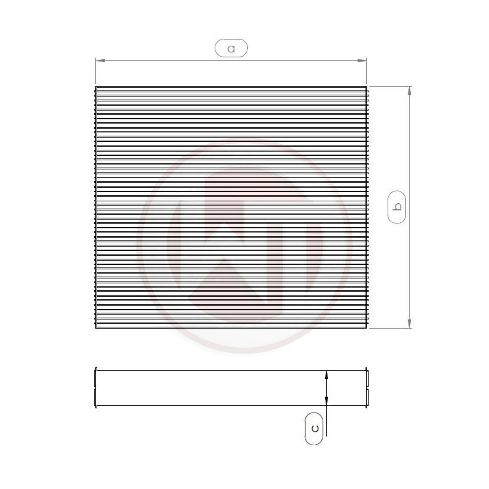 Wagner Tuning Radiator Netz 264x240x96