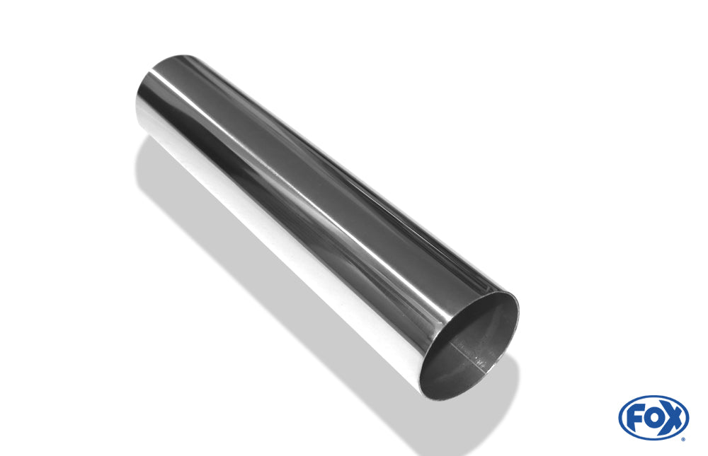 FOX Anschweißendrohr Typ 10 Ø 63 mm / Länge: 300 mm - rund / uneingerollt / gerade / ohne Absorber