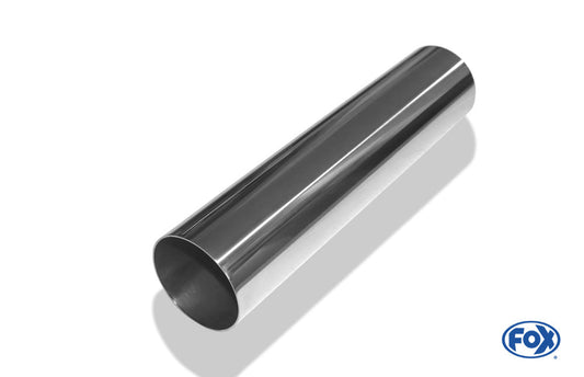 FOX Anschweißendrohr Typ 10 Ø 70 mm / Länge: 300 mm - rund / uneingerollt / gerade / ohne Absorber