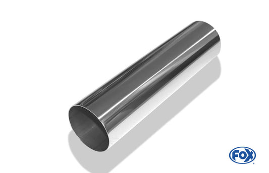 FOX Anschweißendrohr Typ 10 Ø 76 mm / Länge: 300 mm - rund / uneingerollt / gerade / ohne Absorber