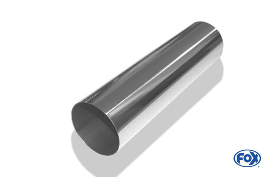FOX Anschweißendrohr Typ 10 Ø 80 mm / Länge: 300 mm - rund / uneingerollt / gerade / ohne Absorber