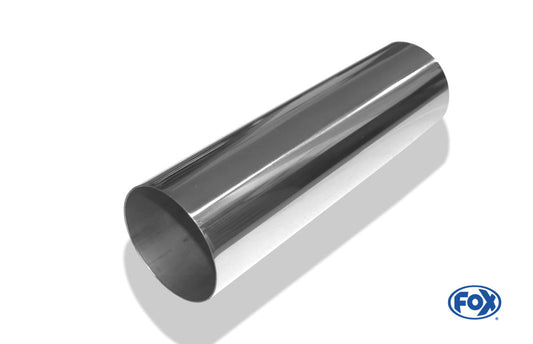 FOX Anschweißendrohr Typ 10 Ø 90 mm / Länge: 300 mm - rund / uneingerollt / gerade / ohne Absorber