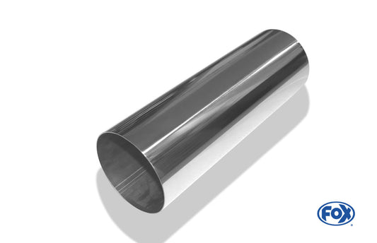 FOX Anschweißendrohr Typ 10 Ø 100 mm / Länge: 300 mm - rund / uneingerollt / gerade / ohne Absorber