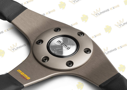 MOMO Lenkrad Tuner 350mm Schwarz Glattleder / Anthrazit