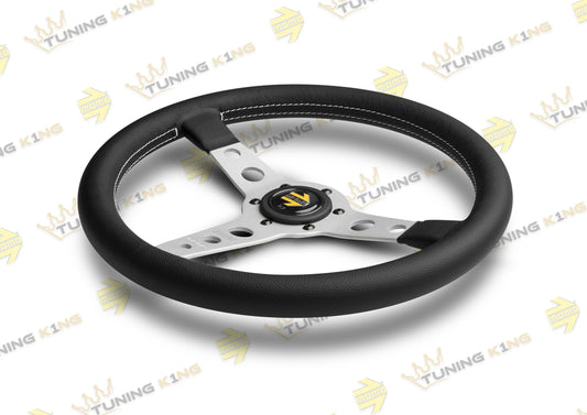 MOMO Lenkrad Prototipo 350mm Silber Glattleder