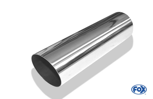 FOX Anschweißendrohr Typ 14 Ø 80 mm / Länge: 300 mm - rund / uneingerollt / 15° abgeschrägt / ohne Absorber