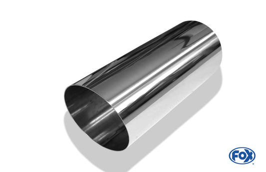 FOX Anschweißendrohr Typ 14 Ø 114 mm / Länge: 300 mm - rund / uneingerollt / 15° abgeschrägt / ohne Absorber