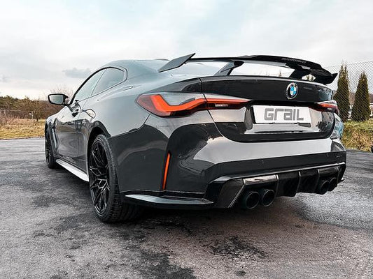 Grail Auspuffanlage BMW G8x M3/M4 3-Zoll Edelstahl Endrohre Montage bei Grail