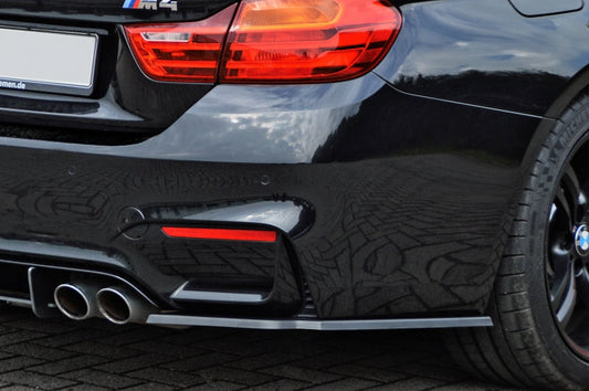 Heckansatz Seitenteile ABS BMW M3, F80 Bj.: 09/2014- Schwarz Glanz