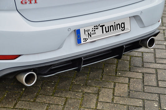 Gefräster Heckansatz Volkswagen Golf 7 GTI + GTD Typ AU Schwarz Matt