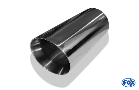 FOX Anschweißendrohr Typ 25 Ø 125 mm / Länge: 300 mm - rund / uneingerollt / abgeschrägt / mit Type-B Einsatz