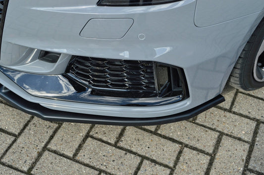 CUP Frontspoilerlippe ABS Audi RS3, 8V, Facelift, Limousine Schwarz Matt