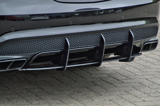 Gefräster Heckansatz Mercedes Benz CLA 45AMG, C117 / 245G Schwarz Matt