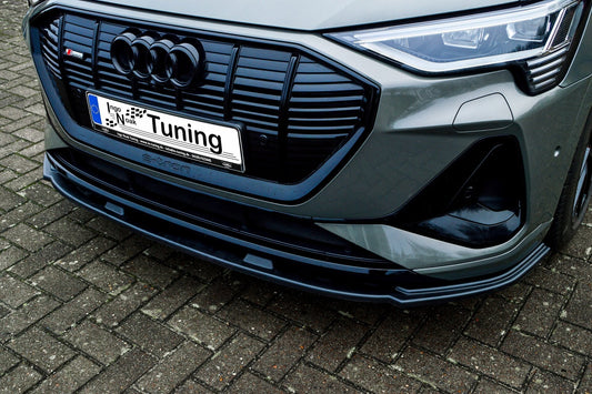 CUP Frontspoilerlippe ABS Audi e-tron Quattro Sportback Schwarz Matt