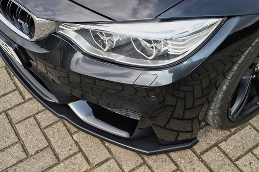 CUP Frontspoilerlippe ABS BMW M3, F80 Bj.: 09/2014- Schwarz Glanz