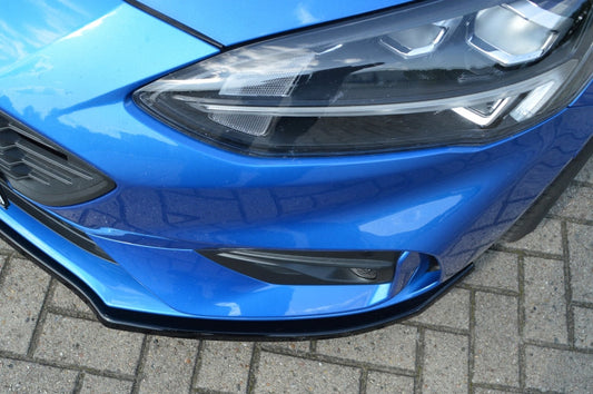 CUP Frontspoilerlippe ABS Ford Focus ST-Line , Typ: DEH Schwarz Matt