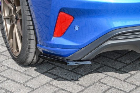 Heckansatz Seitenteile ABS Ford Focus ST-Line , Typ: DEH Schwarz Glanz