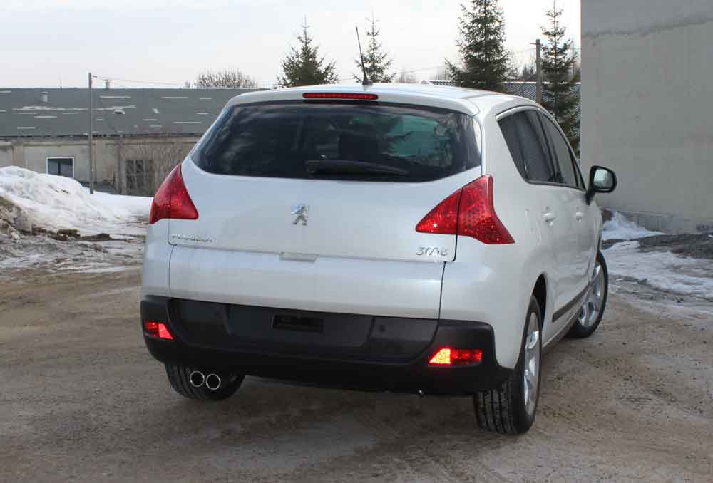 Peugeot 3008 Endschalldämpfer - 2x70 Typ 13