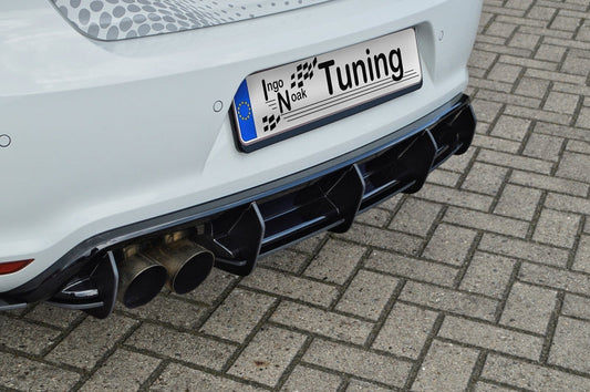 Gefräster Heckansatz Volkswagen Polo WRC Bj.: 2012-2014 Schwarz Matt