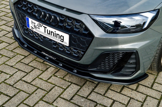CUP Frontspoilerlippe ABS Audi A1 (GB) ab Bj.2018- Schwarz Glanz