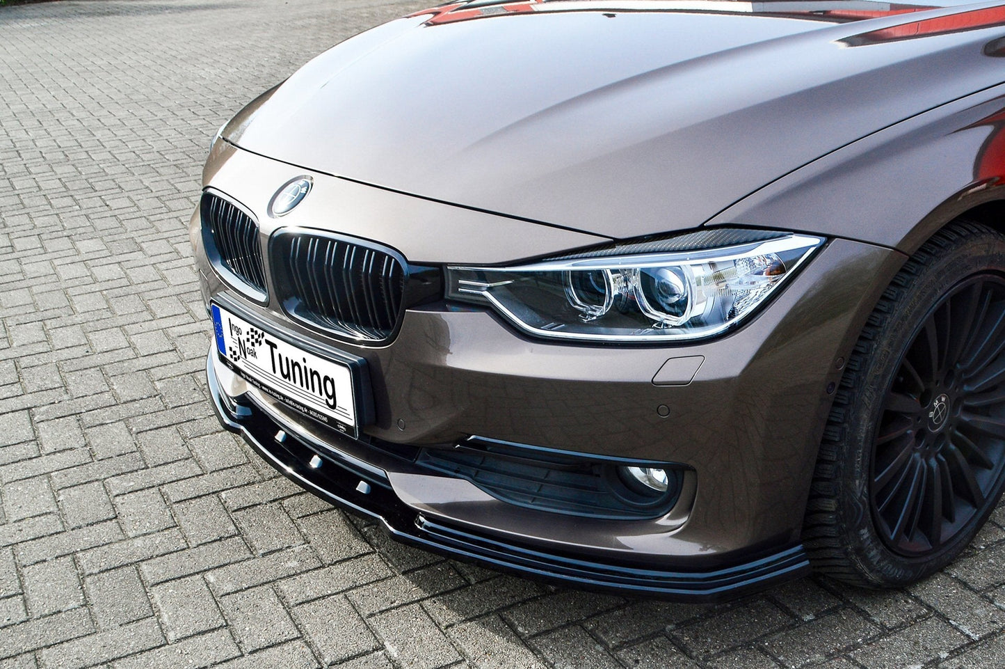 CUP Frontspoilerlippe ABS BMW 3er F30/ F31 Bj.: 2011 - 2015 Schwarz Glanz