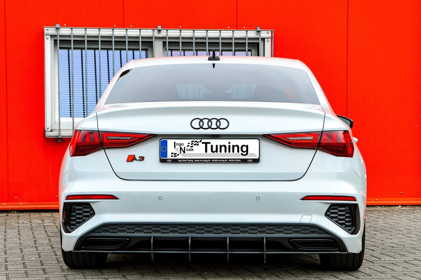 Gefräster Heckansatz Audi A3, 8Y Ab Bj.: 2019 - Schwarz Matt