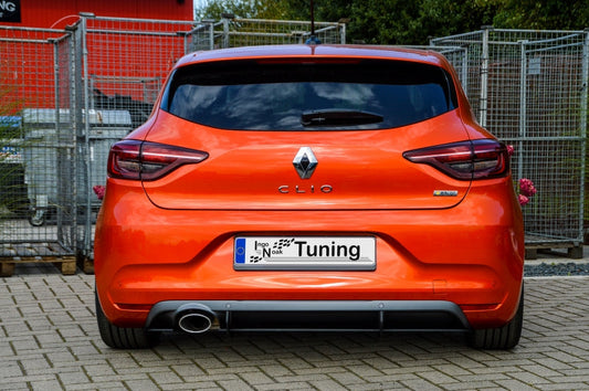 Gefräster Heckansatz Renault Clio 5, R.S.-Line ab Bj.: 2019- Schwarz Matt
