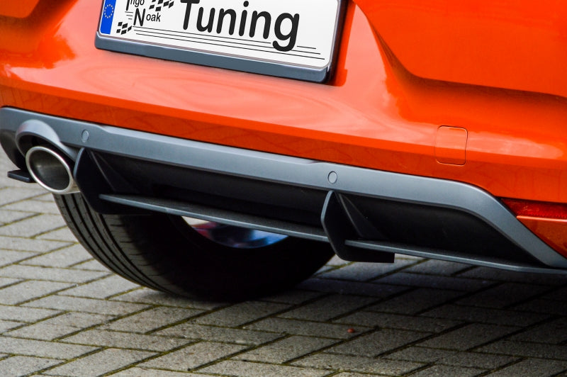 Gefräster Heckansatz Renault Clio 5, R.S.-Line ab Bj.: 2019- Schwarz Matt