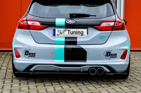 Gefräster Heckansatz Ford Fiesta ST, MK8, JHH ab Bj.: 2018- Schwarz Matt