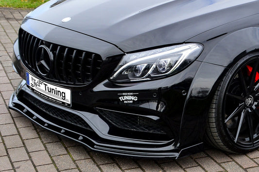 CUP Frontspoilerlippe Mercedes Benz C63 AMG C205+A205 Coupe/ Cabrio Schwarz Matt