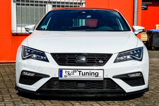CUP Frontspoilerlippe ABS mit Seitenwing Seat Leon 3, Facelift Carbon