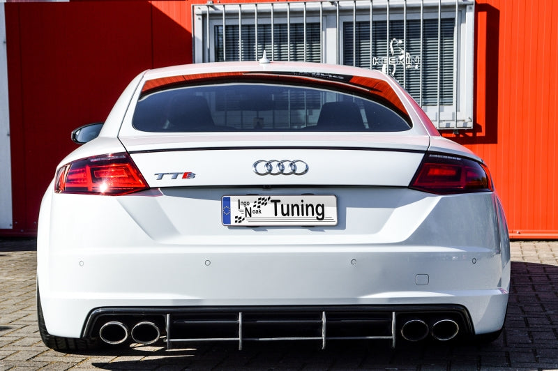 Gefräster Heckansatz Audi TT 8S Bj.: 2014-2018 Schwarz Matt