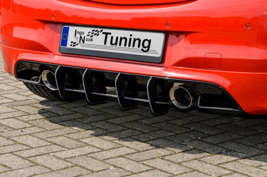 Gefräster Heckansatz Opel Corsa E OPC ab Bj.: 2014-2020 Schwarz Matt