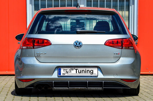 Gefräster Heckansatz Volkswagen Golf 7 Typ AU Bj.: 2012-2017 Schwarz Matt
