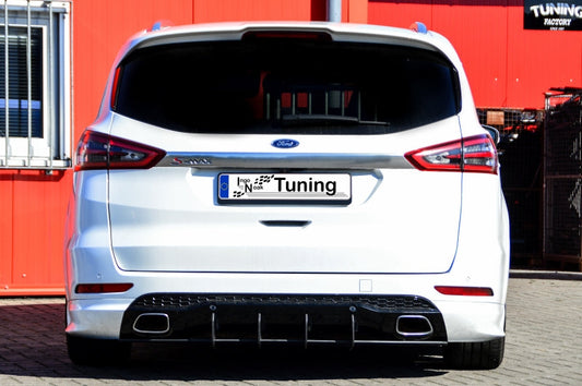 Gefräster Heckansatz Ford S-Max 2 Bj.: 2015-2019 Schwarz Matt