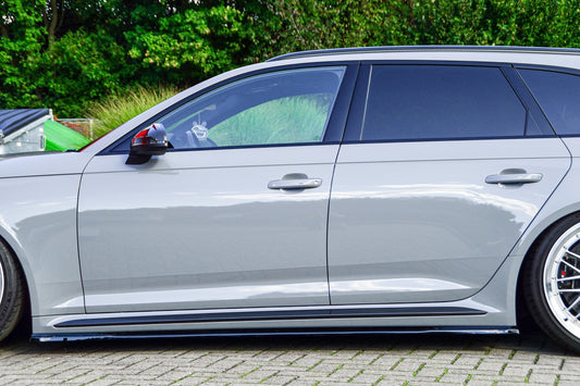 Seitenschwellersatz ABS Audi RS4, B9, Avant Bj.: 2017-2020 Schwarz Glanz
