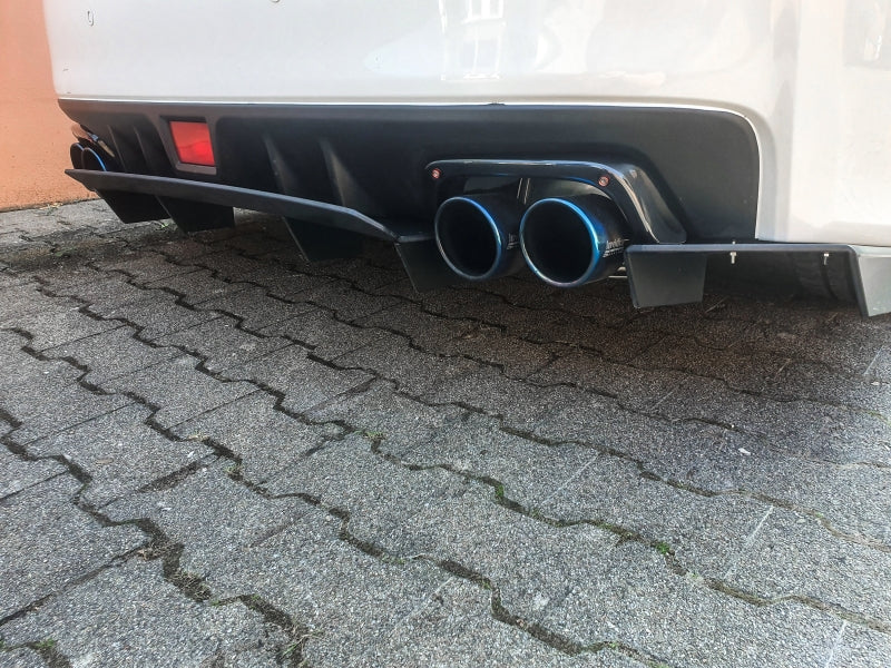 Gefräster Heckansatz Subaru Impreza WRX STI (V1 + VAF) Schwarz Matt