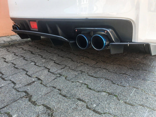 Gefräster Heckansatz Subaru Impreza WRX STI (V1 + VAF) Schwarz Matt