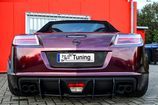 Gefräster Heckansatz Opel GT-Roadster BJ.:2007-2009 Schwarz Matt