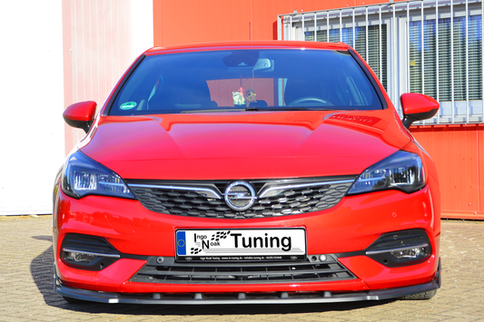 CUP Frontspoilerlippe ABS mit Seitenwing Opel Astra K, Schrägheck Carbon