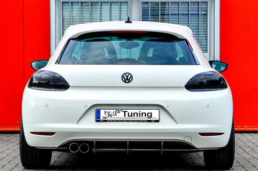 Gefräster Heckansatz Volkswagen Scirocco 3 Typ 13 ab Bj.: 2008-2014 Schwarz Matt
