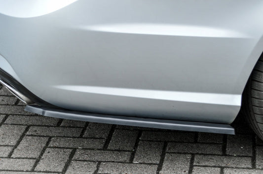 Heckansatz Seitenteile ABS Mercedes Benz E63 AMG, Typ W212 Schwarz Glanz