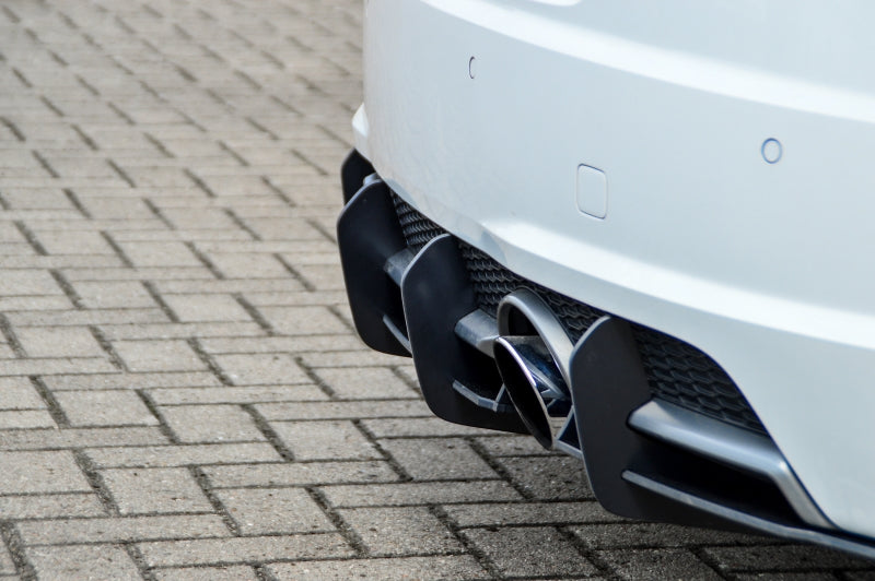 Gefräster Heckansatz Audi TT 8S, S-Line Bj.: 2014-09/2018 Schwarz Matt