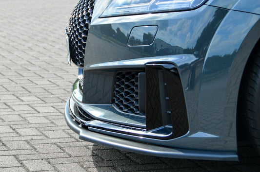 CUP Frontspoilerlippe ABS Audi TT S-Line 8S Facelift Schwarz Matt