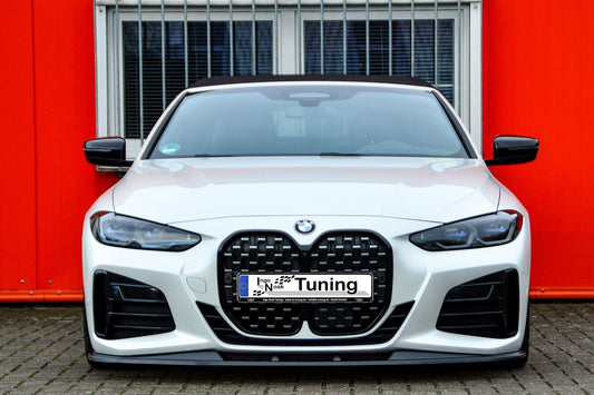 CUP Frontspoilerlippe ABS BMW 4er, G22 + G23, M440i+M440D Schwarz Glanz