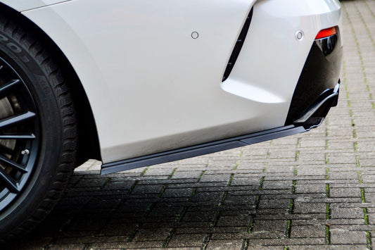 Heckansatz Seitenteile ABS BMW 4er, G22 + G23, M440i+M440D Schwarz Glanz