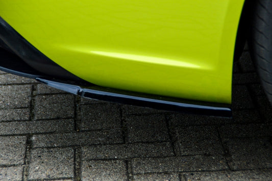 Heckansatz Seitenteile ABS Audi RS4, B8 Bj.:2012-2015 Schwarz Glanz