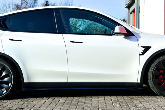 Seitenschwellersatz ABS Tesla Model Y Bj.:2020- Schwarz Glanz