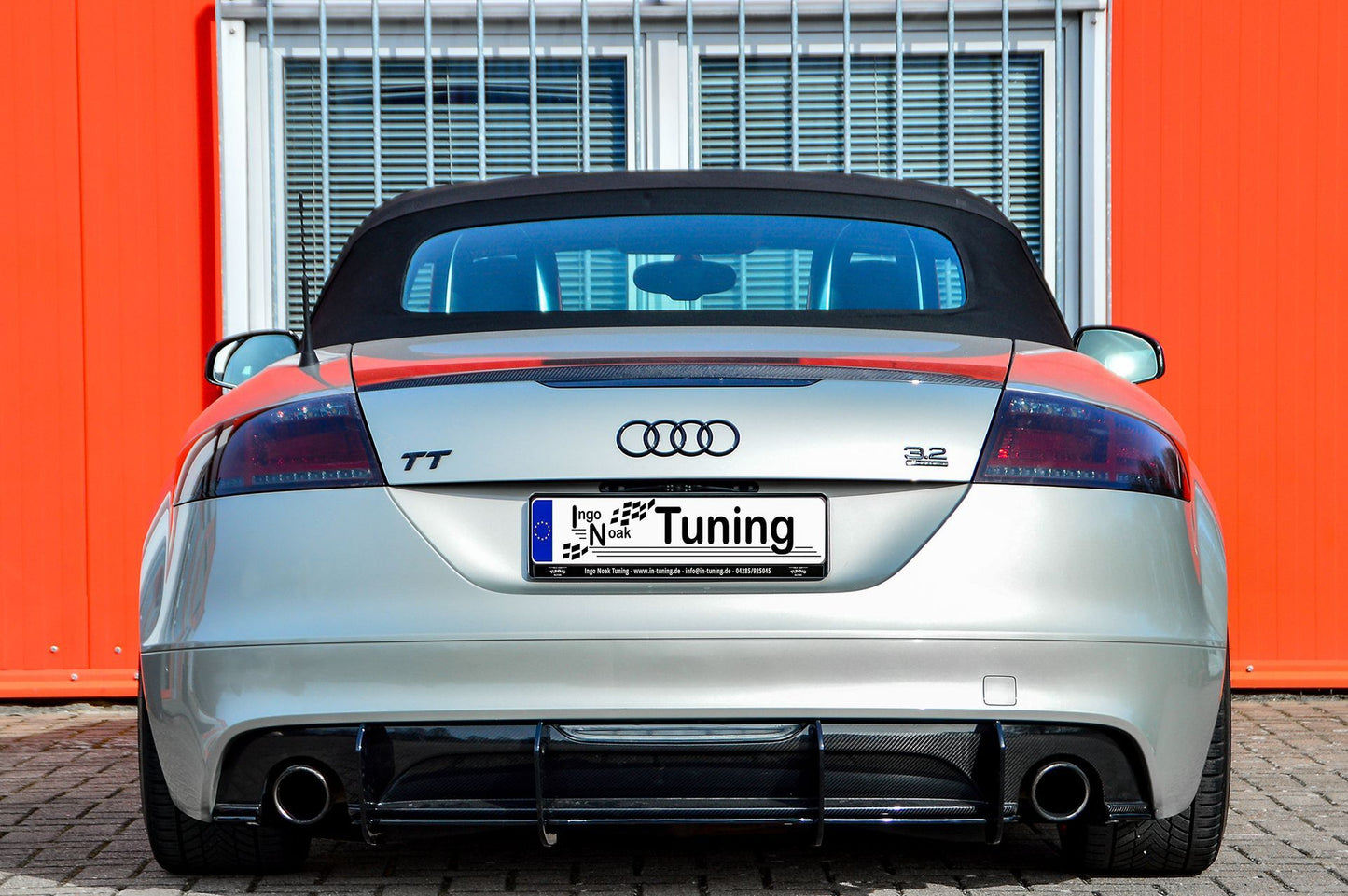 Gefräster Heckansatz Audi TT 8J S-Line Ab Bj.: 2006-2014 Schwarz Matt
