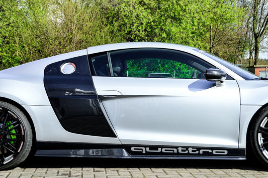CUP Seitenschweller Audi R8, 42 Bj.: 2006-2015 Schwarz Glanz